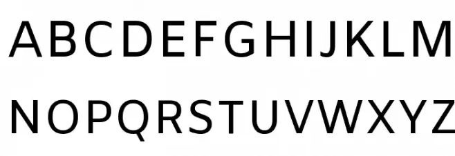 Amiko Regular Schriftart Groß