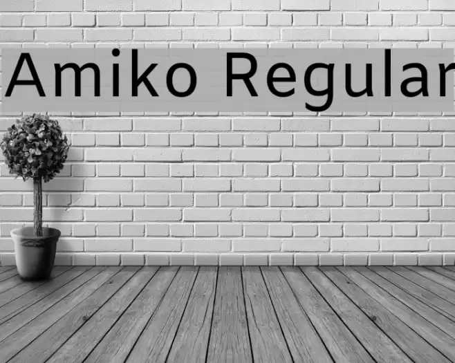 Amiko Regular Font examples