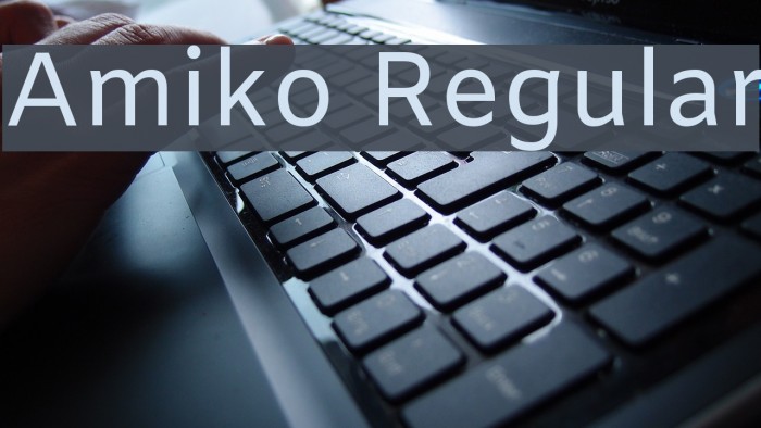 Amiko Regular Font examples