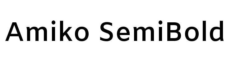 Amiko SemiBold Font