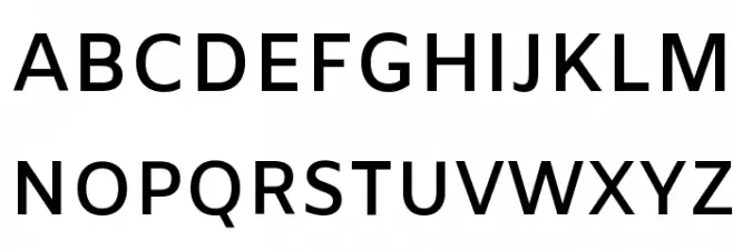 Amiko SemiBold Font Litere mari