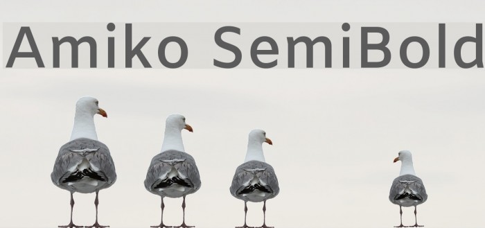 Amiko SemiBold Font examples