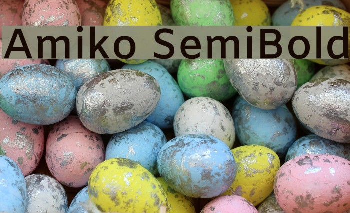 Amiko SemiBold Font examples