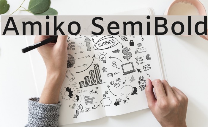 Amiko SemiBold Font examples