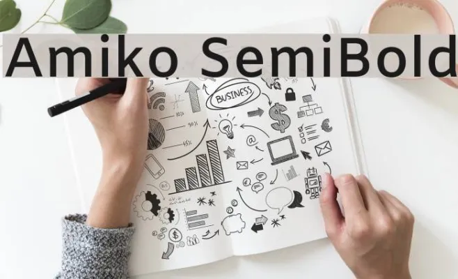 Amiko SemiBold Example 3