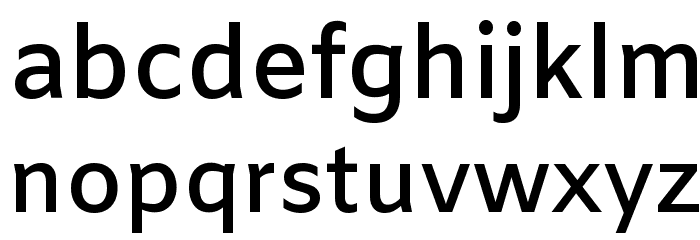 Amiko SemiBold Font LOWERCASE