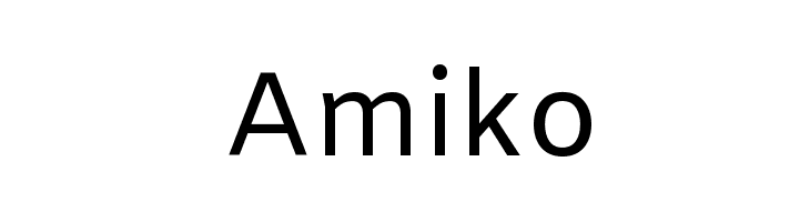 Amiko Font