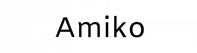Amiko  Frei Schriftart Herunterladen