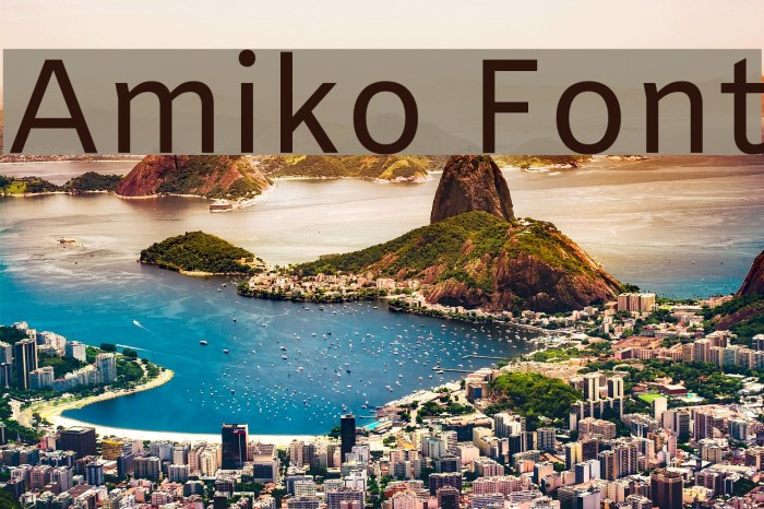 Amiko Font examples