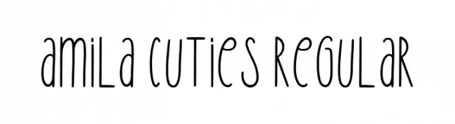 Amila Cuties Regular  Frei Schriftart Herunterladen