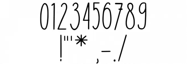 Amila Cuties Regular Font OTHER CHARS