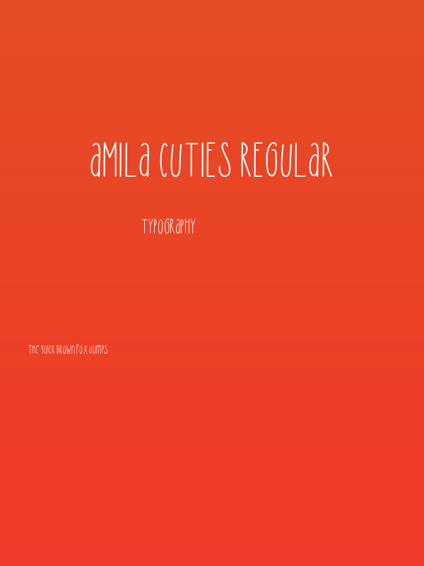 Amila Cuties Regular Poster