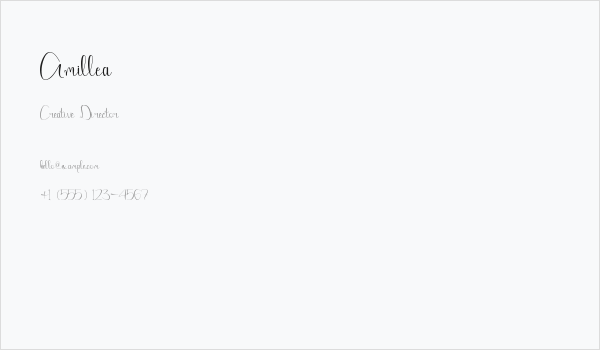 Amillea Business Card