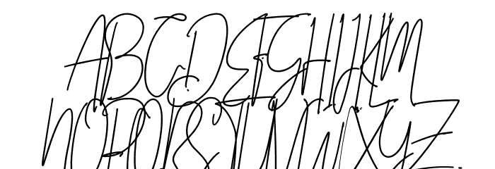 Amillia Signature Regular Font UPPERCASE