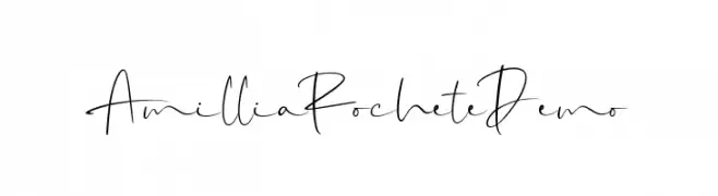 AmilliaRocheteDemo  Frei Schriftart Herunterladen