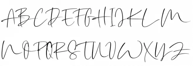 AmilliaRocheteDemo 字体 大写