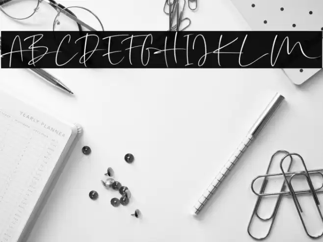 AmilliaRocheteDemo Font examples