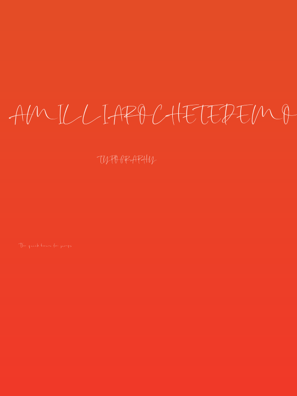 AmilliaRocheteDemo Poster