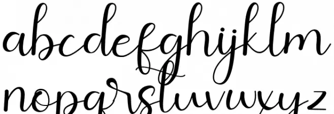 Amillina Schriftart Kleinbuchstaben