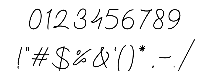 Amilly Signature Font OTHER CHARS