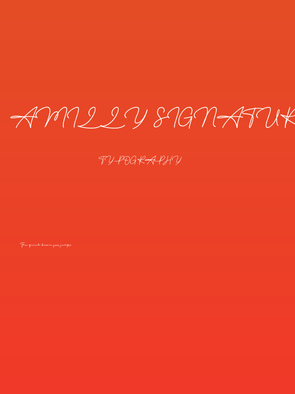 Amilly Signature Poster