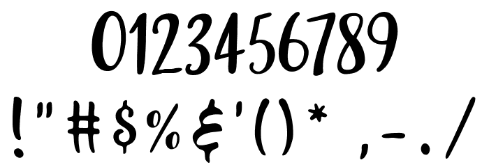 Amilya Font OTHER CHARS