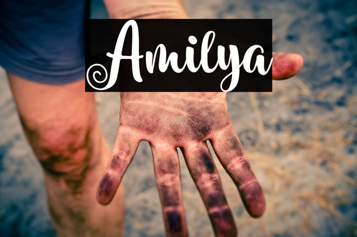 Amilya Font examples