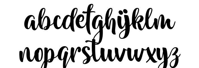 Amilya Font LOWERCASE