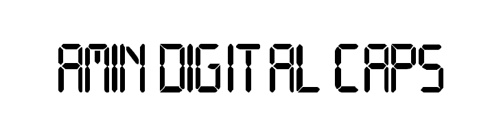 Amin Digital CAPS  नि: शुल्क फ़ॉन्ट्स डाउनलोड