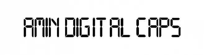 Amin Digital CAPS  Descarca Fonturi Gratis