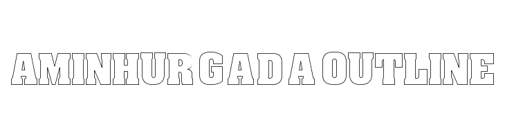 Amin_Hurgada Outline  baixar fontes gratis