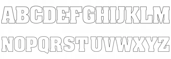 Amin_Hurgada Outline Font OTHER CHARS