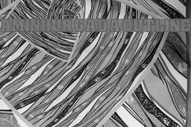 Amin_Hurgada Outline Font examples