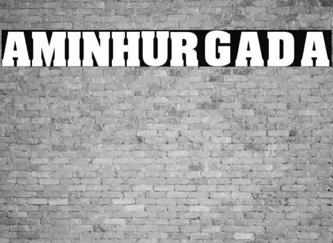 Amin_Hurgada Font examples