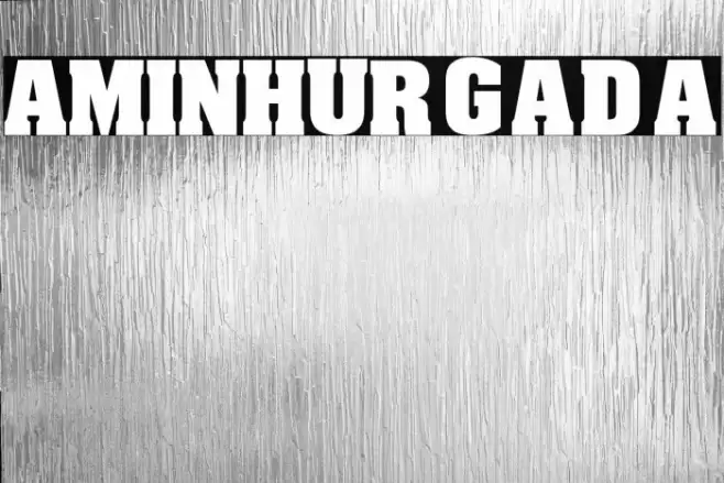 Amin_Hurgada Font examples