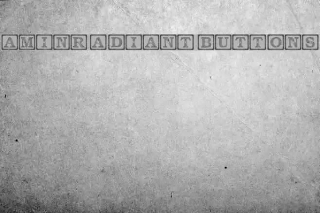 Amin_Radiant Buttons Font examples