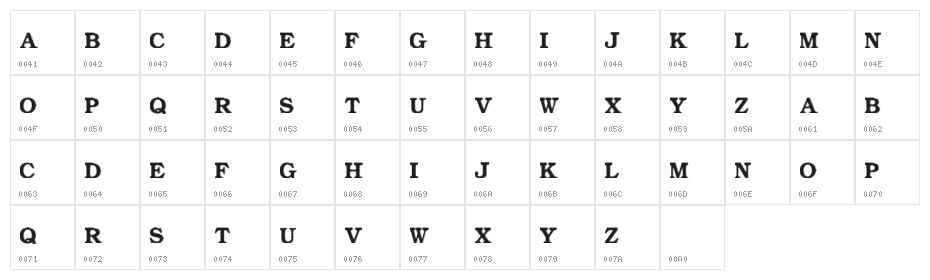 Amin_Sleazy Character Map