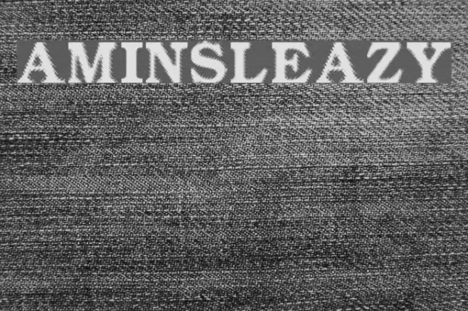 Amin_Sleazy Font examples