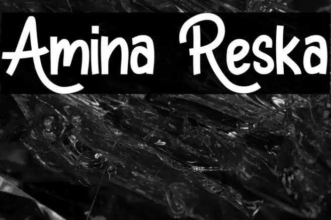 Amina Reska Font examples