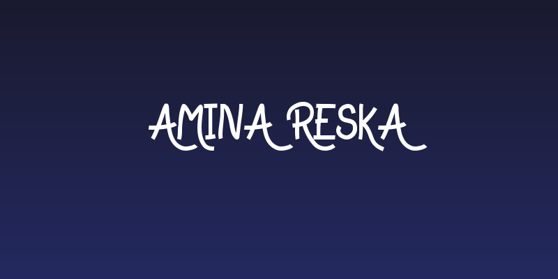 Amina Reska Social Header