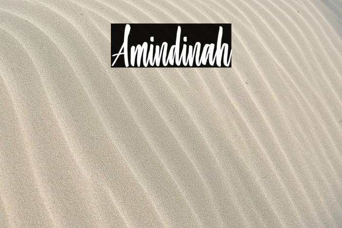 Amindinah Font examples