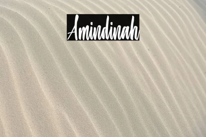 Amindinah Example 1