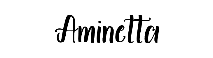 Aminetta  Frei Schriftart Herunterladen