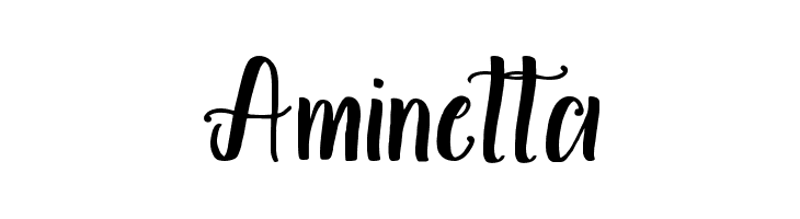Aminetta  Frei Schriftart Herunterladen