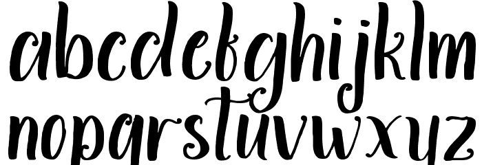 Aminetta Font LOWERCASE
