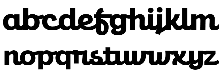 AmioTrial-Bold Font LOWERCASE