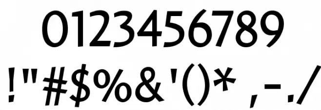 Amira Light Font OTHER CHARS