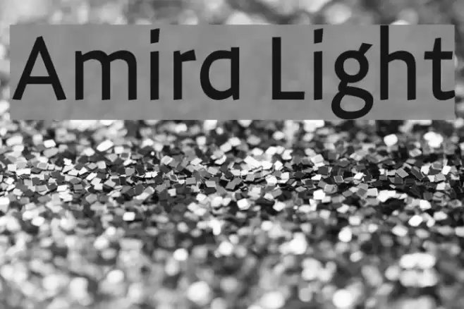 Amira Light Font examples