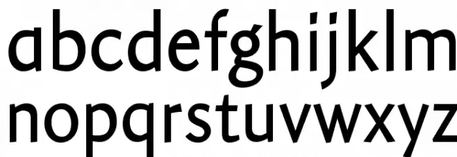 Amira Light फ़ॉन्ट लोअरकेस