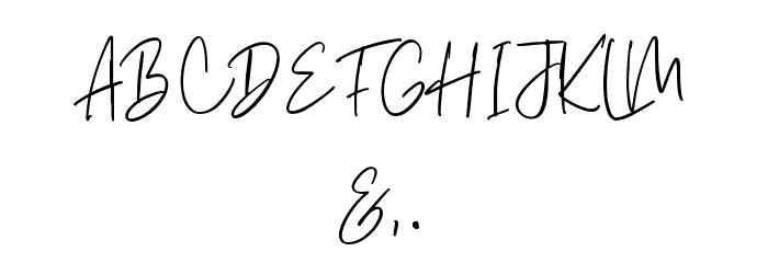 Amirah Brillone Font OTHER CHARS